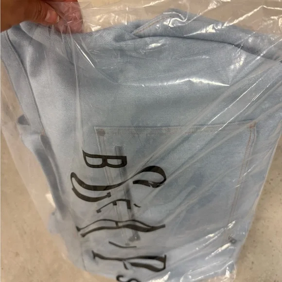 BEIS x GAP NWT Light Blue Jean/ Jeans Tote Bag - Picture 4 of 10